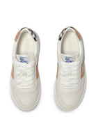 Sneakers per bambini Burberry Kids bianche con inserti con motivo Vintage Check 8122647 B9368 BURBERRY KIDS 