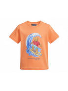 T-shirt per bambino Polo Ralph Lauren Kids arancione con motivo Polo Bear 322B13589 001 Ralph Lauren kids 