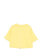 T-shirt per bambina MSGM Kids gialla con orlo con coulisse S6MSJGTH106 MS009 MSGM KIDS 