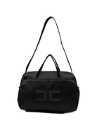 Borsa fasciatoio per neonati Elisabetta Franchi La Mia Bambina nera con ricamo ENBO0280RA016 N000 ElISABETTA FRANCHI KIDS 