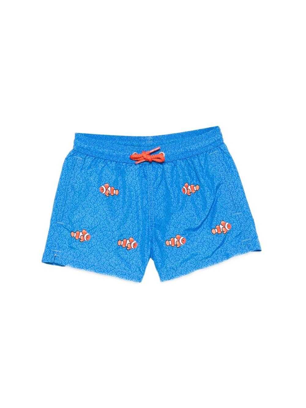 Costume per bambino MC2 Saint Barth Kids azzurro con motivo pesce Nemo JEA0014 02162L MC2 ST. BARTH KIDS 