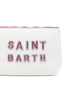 Pochette Aline MC2 Saint Barth bianca con applicazioni strass ALI0055 08543L MC2 ST. BARTH KIDS 