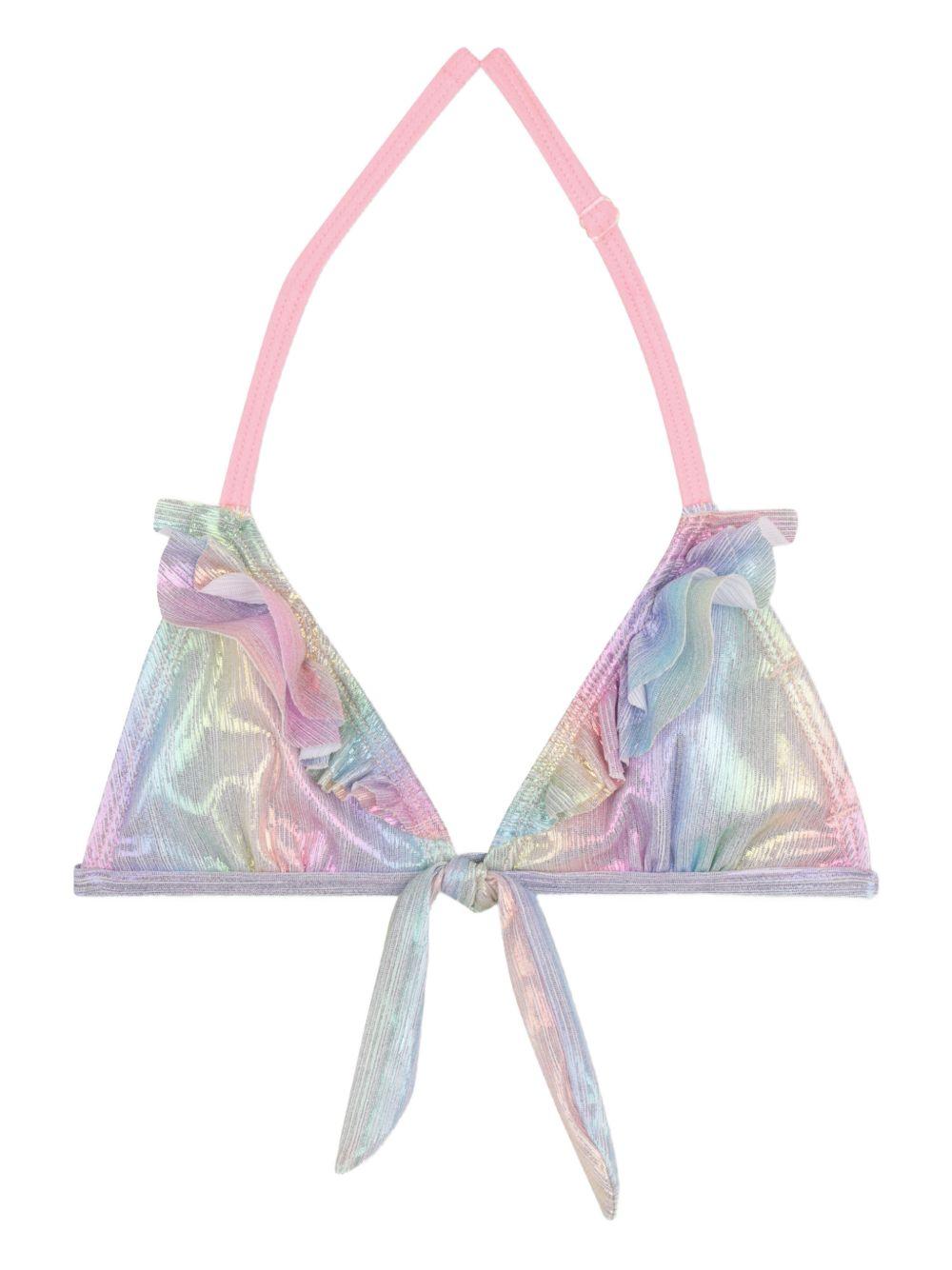Bikini per bambina Billieblush multicolore con dettaglio ruches U21974 Z41 BILLIEBLUSH KIDS 