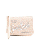 Pochette Aline MC2 Saint Barth beige con stampa animalier ALIN001 09411L MC2 ST. BARTH KIDS 