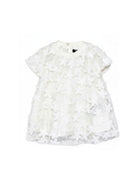 Abito per neonata Balmain Kids bianco a fiori BY1181 U0263 100 BALMAIN KIDS 