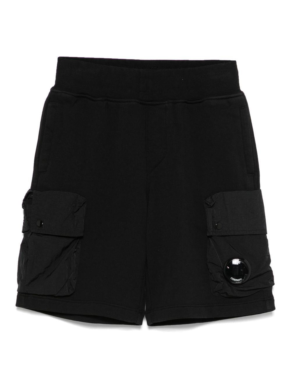 Shorts sportivi per bambino C.P. Company Kids nero con tasche laterali CUQ00ELCA69 60100 C.P.COMPANY KIDS 