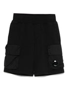 Shorts sportivi per bambino C.P. Company Kids nero con tasche laterali CUQ00ELCA69 60100 C.P.COMPANY KIDS 