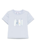 T-shirt con stampa per neonato Tartine & Chocolat azzurro con girocollo CA10041 45 TArtine & Chocolat KIDS 