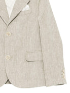 Blazer per bambino Eleventy Kids beige con revers classici EY2Q04 I0316 724 ELEVENTY KIDS 