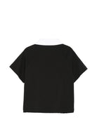 T-shirt per bambina John Richmond Junior nero in paillettes RGP26041PO BLACK JOHN RICHMOND KIDS 