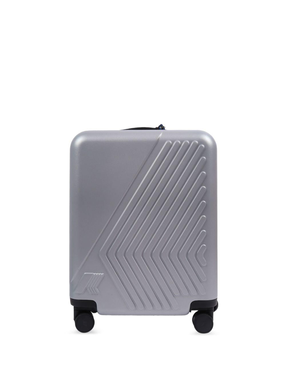 Valigia Eudoxie K-WAY Kids grigia con logo goffrato K4125ZW 08Y K-WAY KIDS 