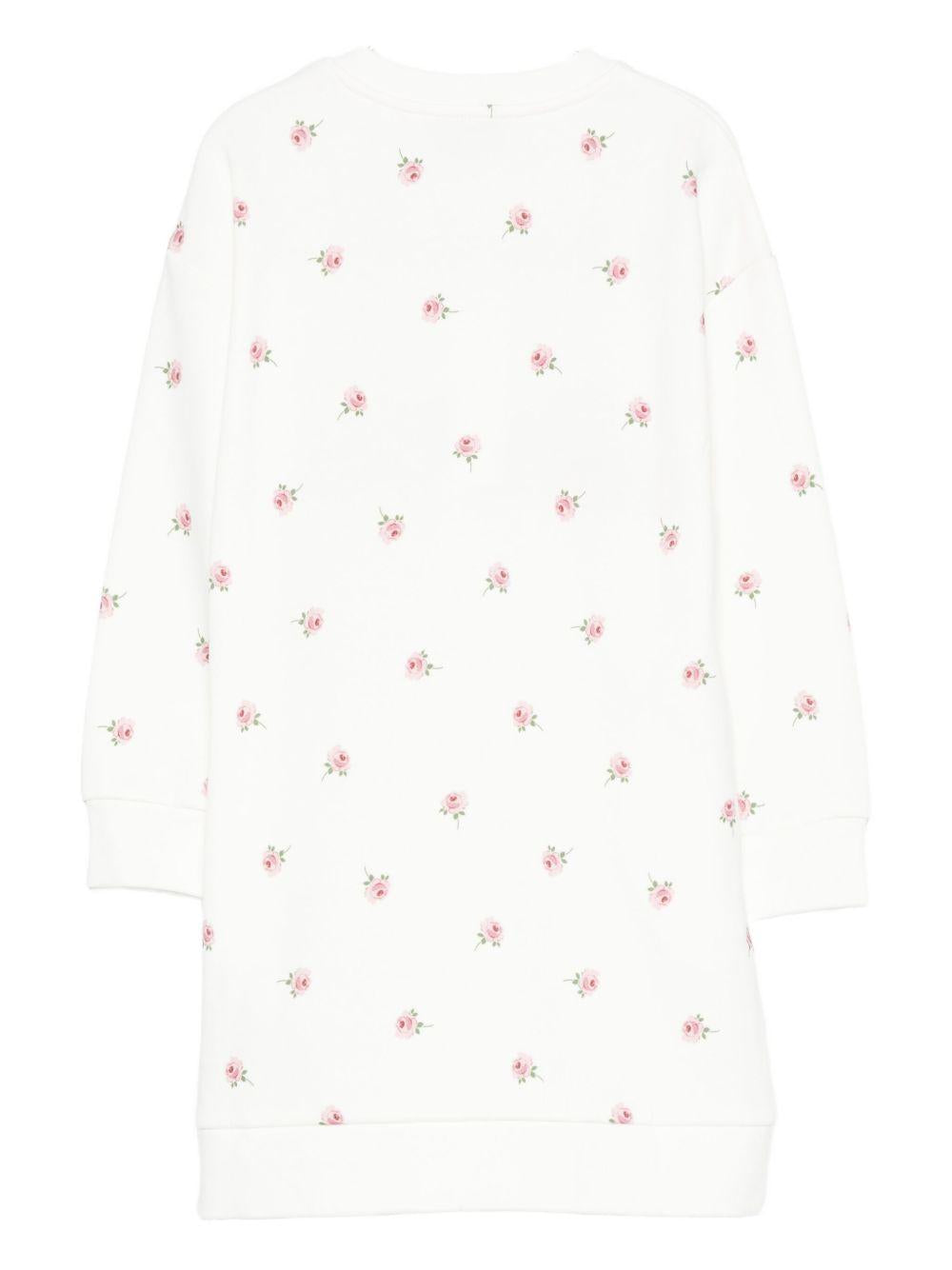 Abito per bambina Stella McCartney Kids bianco con stampa fiori TX1C90 Z3099 103MC STELLA McCARTNEY KIDS 