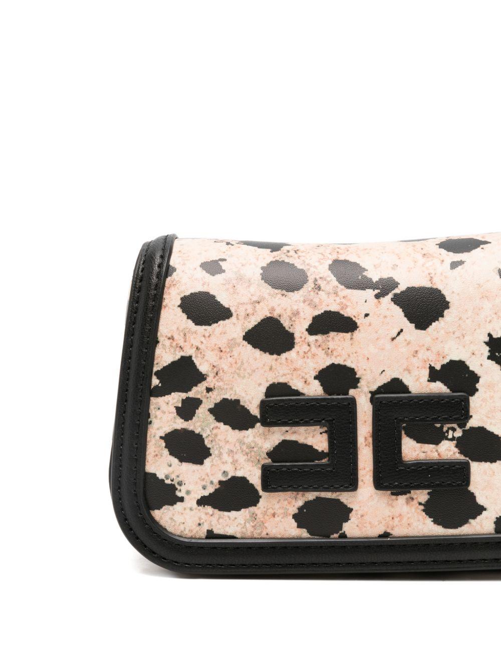 Borsa a spalla mini per bambina Elisabetta Franchi La Mia Bambina nera con stampa animalier EFBO113CTV077 D640 ElISABETTA FRANCHI 