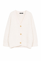 Cardigan per bambino Balmain Kids bianco con bottoni color oro BY9P30 Z2164 102 BALMAIN KIDS 