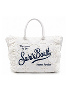 Borsa Tote Vanity MC2 Saint Barth Kids bianca in pizzo sangallo VANI0029 00389L MC2 ST. BARTH 
