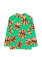 Costume per bambino Stella McCartney Kids verde con stampa palle da basket TYCP32 Z3519 769MC STELLA McCARTNEY KIDS 
