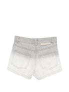Shorts per bambina Stella McCartney Kids grigi con effetto sfumato TY6C99 Z3543 909 STELLA McCARTNEY KIDS 