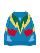 Maglione per neonato Stella McCartney Kids blu con maglia intarsiata TZ9300 Z3622 999 STELLA McCARTNEY KIDS 