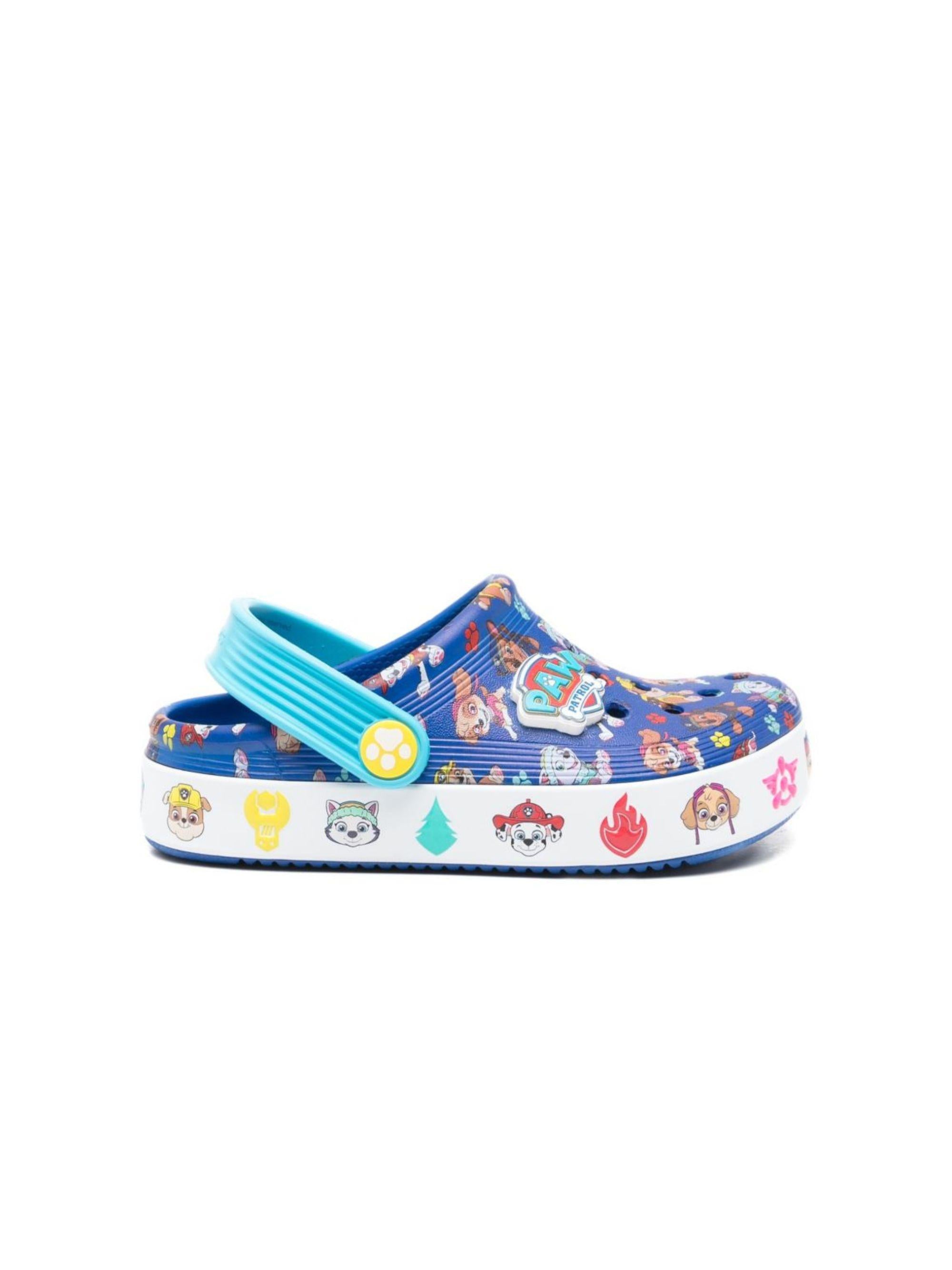 Ciabatte per bambino Crocs Kids blu con stampa grafica Paw Patrol 208853 BLUE CROCS KIDS 