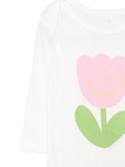 Set tutina e cappellino per neonata Stella McCartney Kids bianco con stampa fiore TYB020 Z0669 101 STELLA McCARTNEY KIDS 