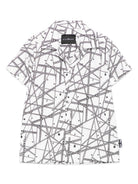 Camicia per bambino John Richmond Junior bianco con stampa RBP25093CA CHAINS WHT JOHN RICHMOND KIDS 