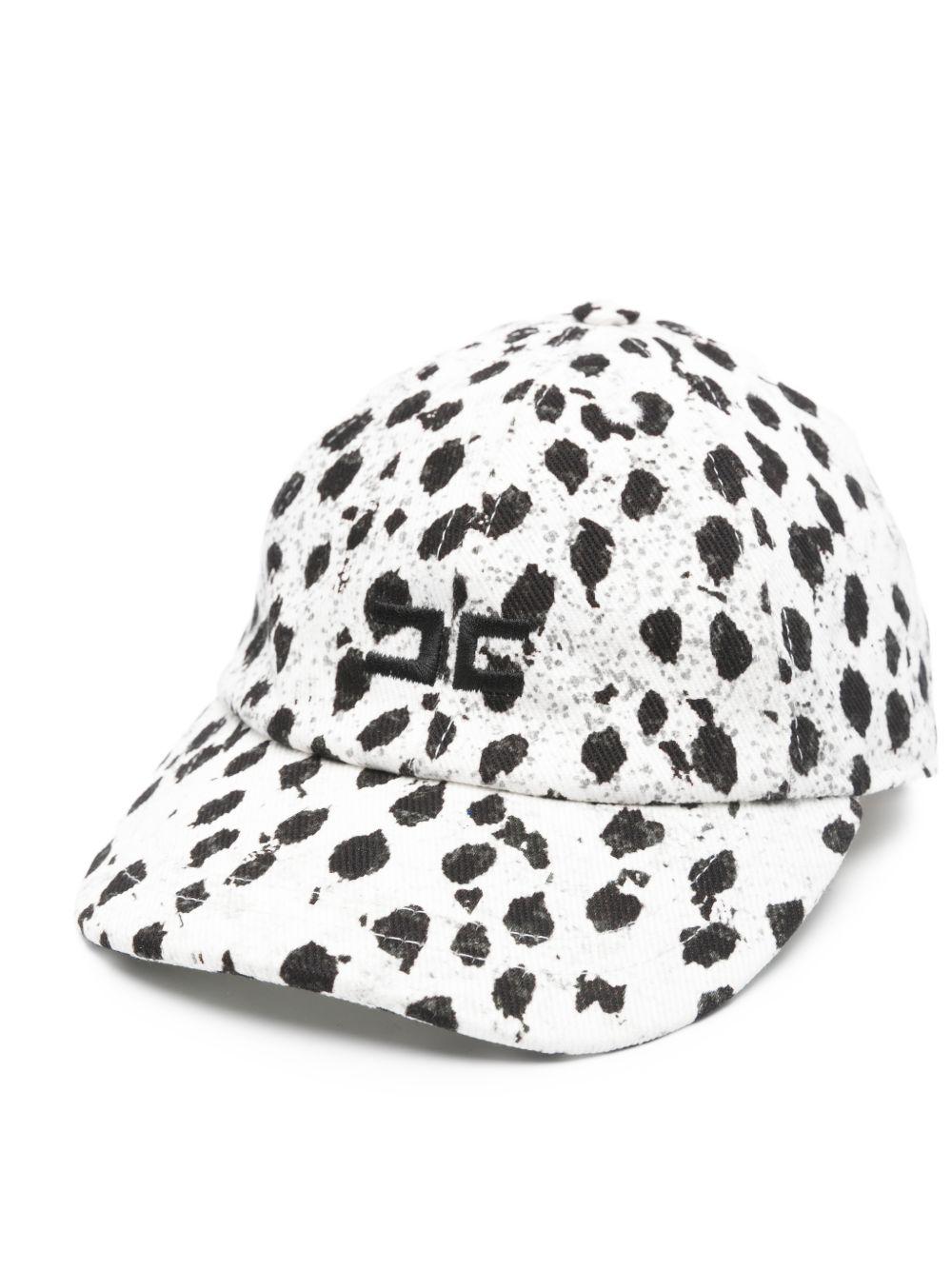Cappello per bambina Elisabetta Franchi La Mia Bambina bianco con stampa dalmata EFCP0340CEE01 D028 ElISABETTA FRANCHI 