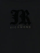 T-shirt per bambino John Richmond Junior nero con dettaglio logo RBA25008TS BLACK JOHN RICHMOND JUNIOR 