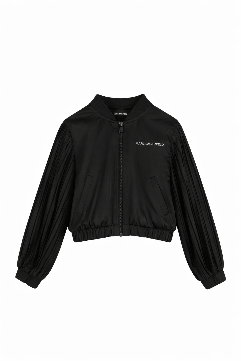 Giacca per bambina Karl Lagerfeld Kids nera con zip Z31131 09B KARL LAGERFELD KIDS 