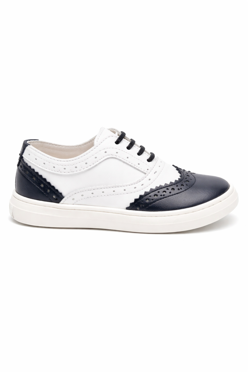 Brogues in pelle per bambino BabyWalker bianco con dettaglio traforato PB5275 WHITE/BLUE BABYWALKER KIDS 
