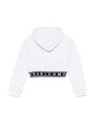Felpa per bambina John Richmond Junior grigio con cappuccio RGP25111FE GREY LIGHT MELANGE JOHN RICHMOND KIDS 