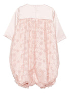 Abito per bambina A'lapage rosa con motivo floreale con rose AL14 ROSA A'LAPAGE 