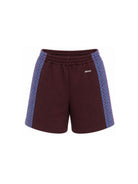 Shorts per bambino Versace Kids bordeaux con bande laterali 10249361A18115 2RH20 VERSACE KIDS 