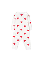 Tutina per neonati Petit Bateau bianca con stampa cuori all-over A00E9 01 PETIT BATEAU KIDS 