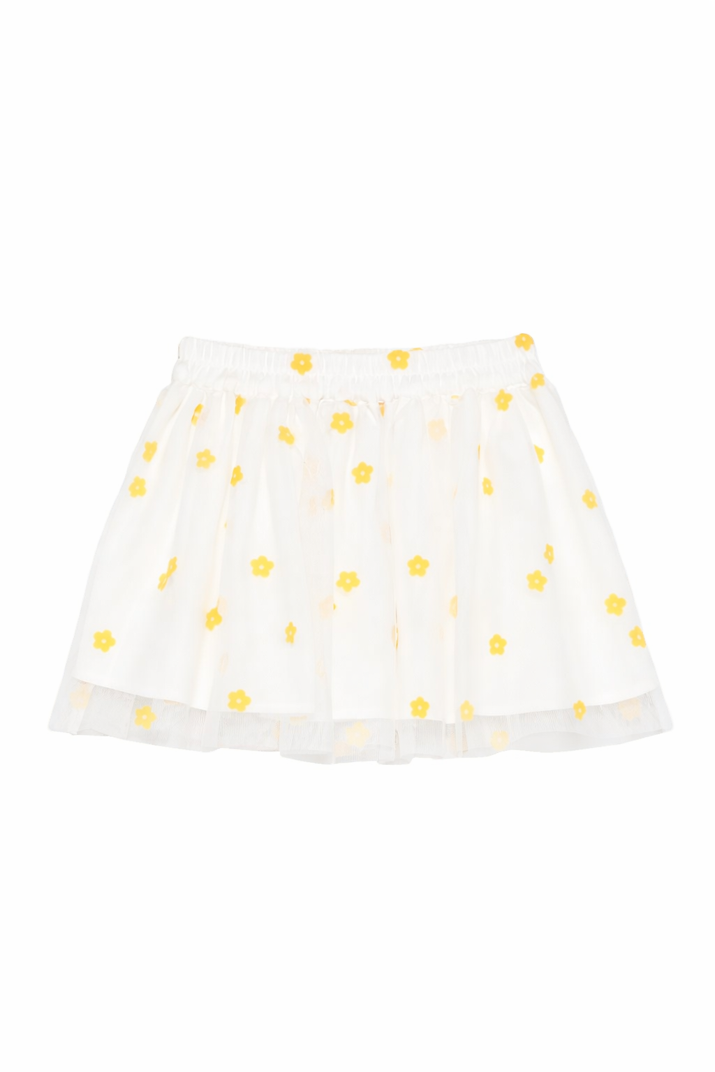 Gonna per bambina Stella McCartney Kids bianca con stampa fiori all-over TY7A81 Z3558 101GL STELLA McCARTNEY KIDS 