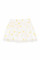 Gonna per bambina Stella McCartney Kids bianca con stampa fiori all-over TY7A81 Z3558 101GL STELLA McCARTNEY KIDS 