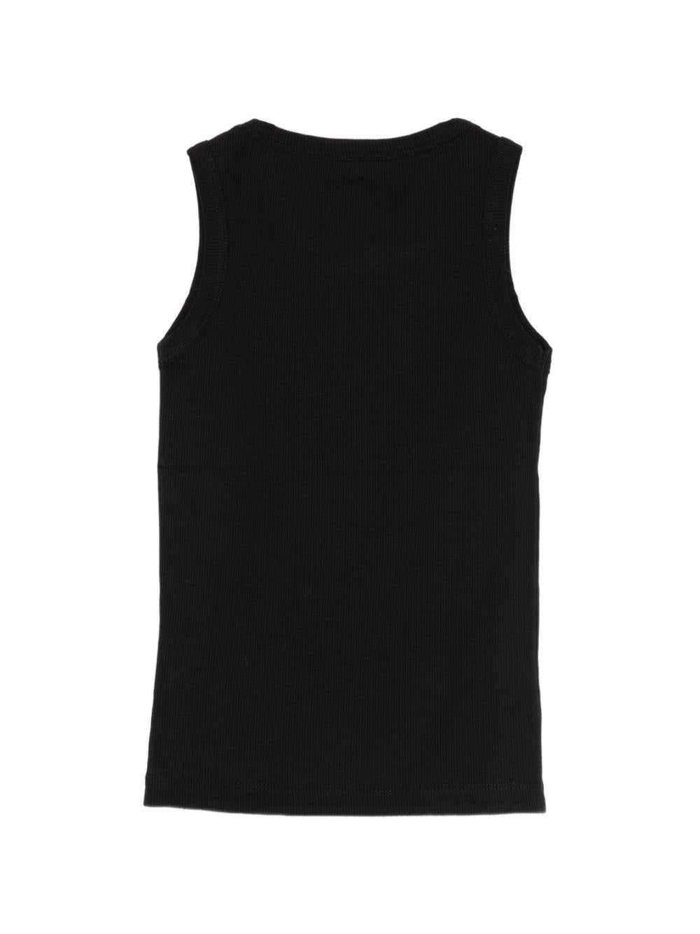 Canotta per bambino Paolo Pecora Kids nero con design a coste PP4269 NERO PAOLO PECORA KIDS 