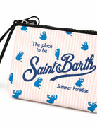 Pochette Aline MC2 Saint Barth multicolore con stampa grafica bradipi ALIN001 02111L MC2 ST. BARTH KIDS 