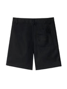 Shorts per bambino Burberry Kids nero con motivo con ricamo Equestrian Knight sul retro 8095748 A1189 BURBERRY KIDS 