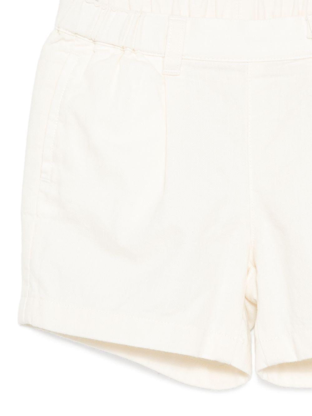 Shorts Leonard per neonato Bonpoint bianchi con vita elasticizzata S06YBEW00003 002 BONPOINT KIDS 
