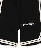 Shorts per bambino Palm Angels Kids nero con dettaglio logo PBCI007S26FLE001 110 PALM ANGELS KIDS 