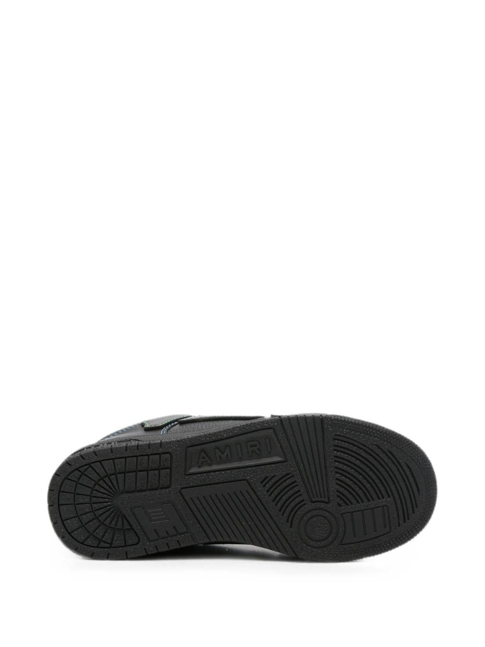 Sneakers per bambino Amiri Kids nere con dettaglio cuciture a contrasto AC326SN00 0002 AMIRI KIDS 