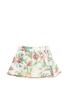 Gonna pe neonata Etro Kids beige con stampa fiori GY7010 M0082 106MC ETRO KIDS 