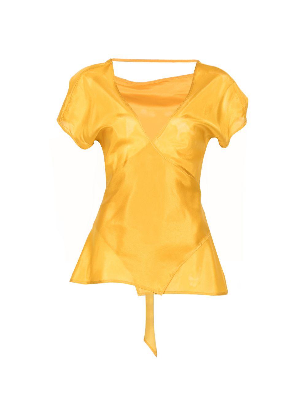 Blusa per donna Merci gialla con scollo a V CAM041 CORN MERCI 