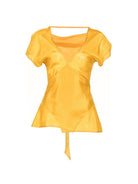 Blusa per donna Merci gialla con scollo a V CAM041 CORN MERCI 