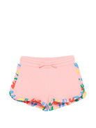 Shorts per bambina Stella McCartney Kids rosa con dettagli floreali TY6C09 Z0499 509 STELLA McCARTNEY KIDS 