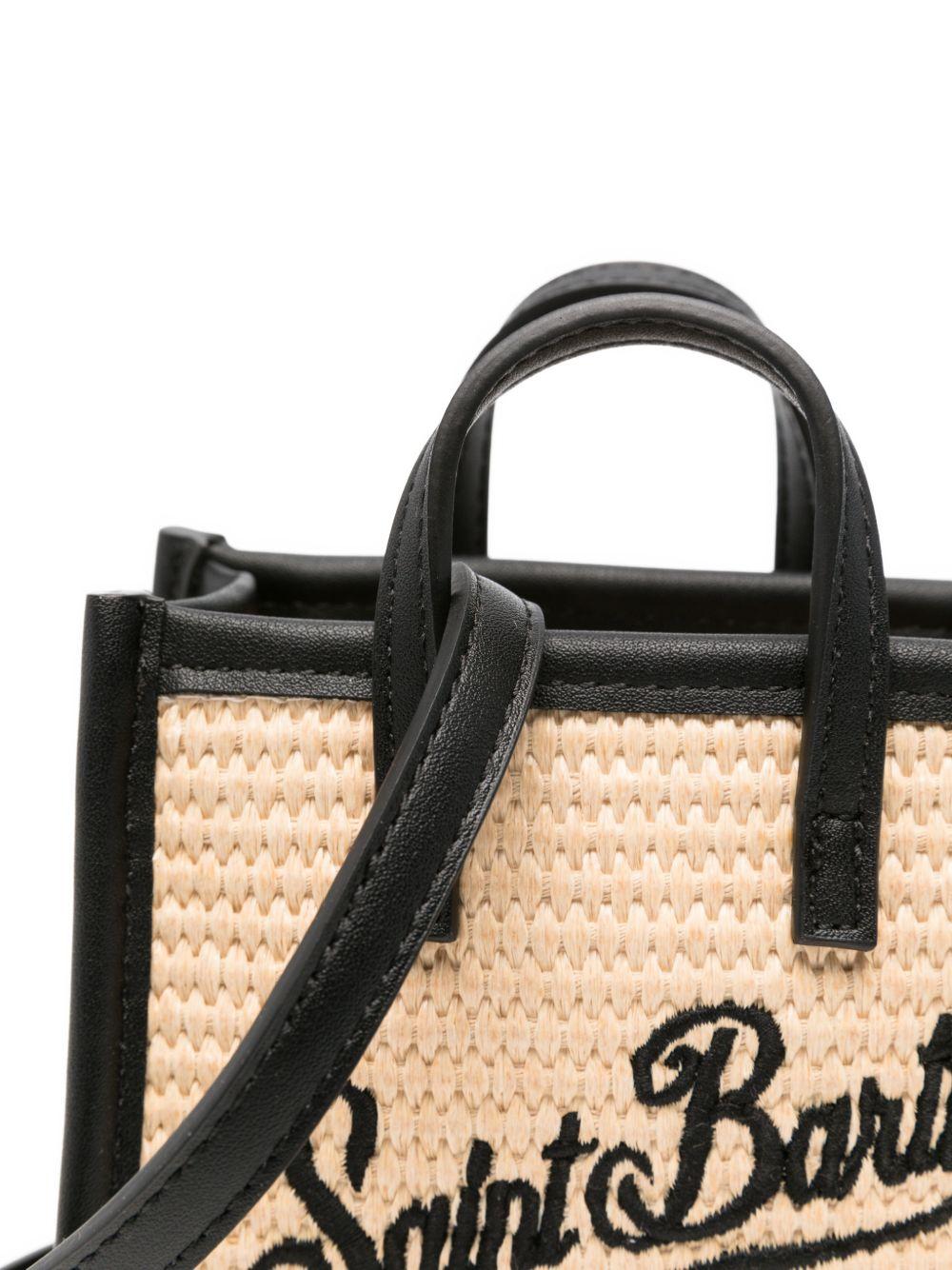 Borsa Vivian micro MC2 Saint Barth beige con logo a contrasto sul davanti VIMS001 00421L MC2 ST. BARTH KIDS 
