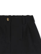 Shorts per bambina Givenchy Kids nero con passanti per cintura H31162 09B GIVENCHY KIDS 