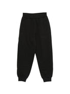 Pantaloni per bambino Balmain Kids neri con logo ricamato sul davanti BZ6I00 Z3183 930 BALMAIN KIDS 