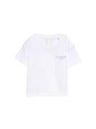 T-shirt per neonati Givenchy Kids bianca con logo sul davanti H31184 10P GIVENCHY KIDS 
