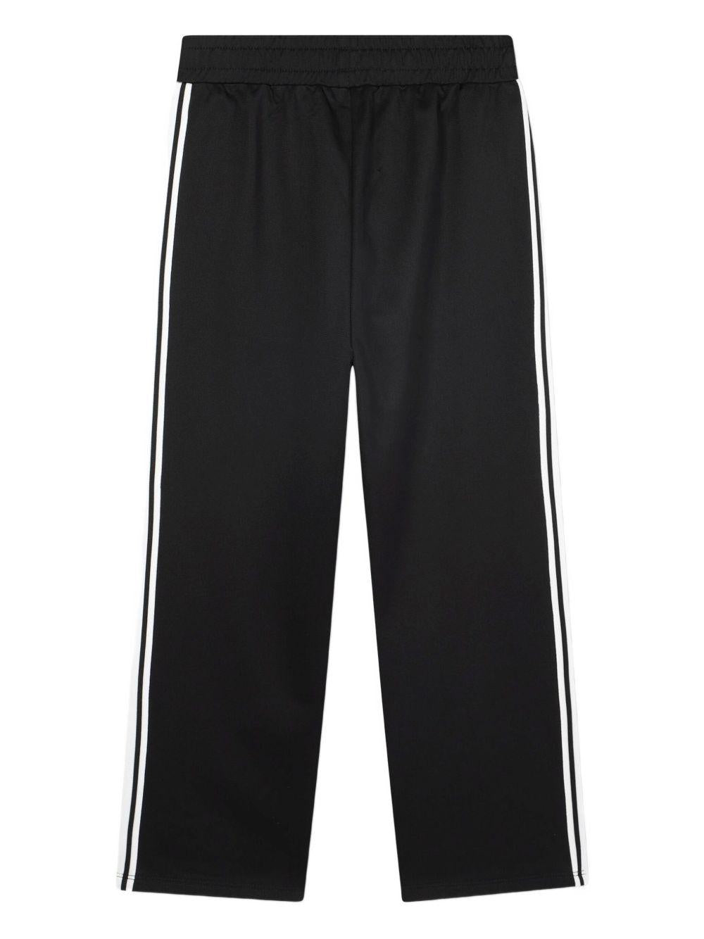 Pantaloni sportivi per bambino Kenzo Kids nero con righe laterali K61477 095 KENZO KIDS 